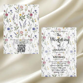 Invitation Code QR Wildflower | Simple Mariage Floral