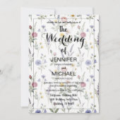 Invitation Code QR Wildflower | Simple Mariage Floral (Devant)