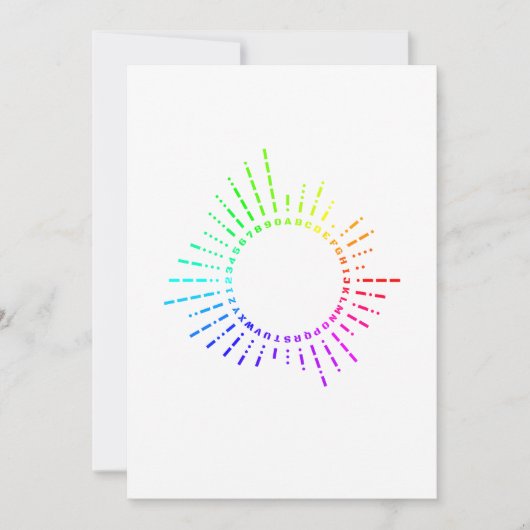 Invitation Code Rainbow Morse (Devant)