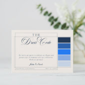 Invitation Code vestimentaire formel calligraphie ivoire mari (Debout devant)