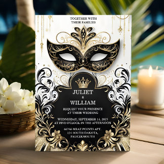 Invitation Code vestimentaire Prom Costume Masquerade Mariage