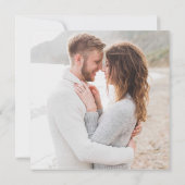 Invitation Code vestimentaire simple et moderne Mariage photo (Dos)