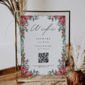 Invitation Code Wifi de Noël, Code QR Connexion Wifi Wifi