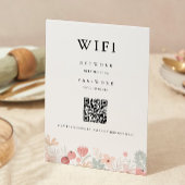 Invitation Code Wifi fleur sauvage, Code QR Connexion Wifi