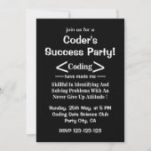 Invitation Coder programmeur développeur Coder (Devant)