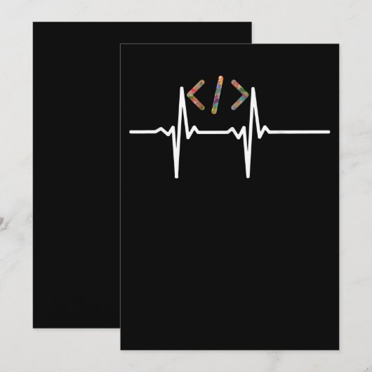 Invitation Coders Funny | Codage du programmeur de logiciel i (Devant / Derrière)