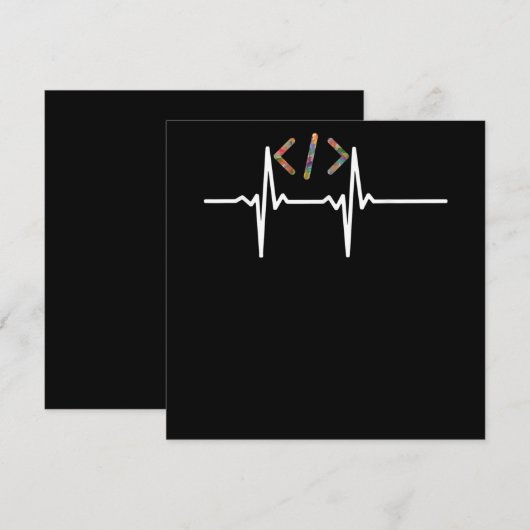 Invitation Coders Funny | Codage du programmeur de logiciel i (Devant / Derrière)