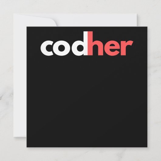 Invitation Codher Girl Programmer Femmes Ingénieur de tige Am (Devant)