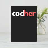 Invitation Codher Girl Programmer Femmes Ingénieur de tige Am (Debout devant)