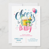 Invitation COED Bébé Brasserie Bouteilles Couples Douche (Devant)