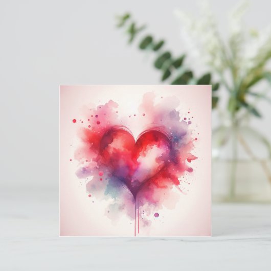 Invitation Coeur (Debout devant)