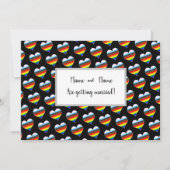 Invitation Coeur arc-en-ciel (Devant)