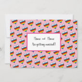 Invitation Coeur arc-en-ciel (Devant)