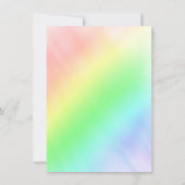 Invitation Coeur arc-en-ciel | Paint Scribble Heart Mariage (Dos)
