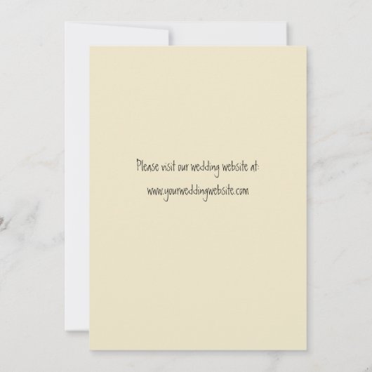 Invitation Coeur Autre Skeleton Mains Déplaisant Goth Mariage (Dos)