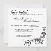 Invitation Cœur Bleu (Dos)