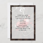 Invitation Coeur brillant avec l'arrière - plan grunge (Dos)