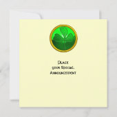 INVITATION CŒUR CELTIQUE AVEC TRÈFLE FÊTE DE LA SAINT-PATRICK (Dos)