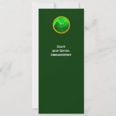 INVITATION CŒUR CELTIQUE AVEC TRÈFLE FÊTE DE LA SAINT-PATRICK (Dos)