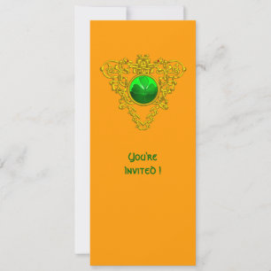 INVITATION CŒUR CELTIQUE AVEC TRÈFLE FÊTE DE LA SAINT-PATRICK