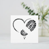Invitation coeur d'amorce (Debout devant)