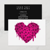 Invitation coeur d'amorce (Devant / Derrière)