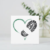 Invitation coeur d'amorce (Debout devant)