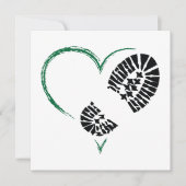 Invitation coeur d'amorce (Devant)