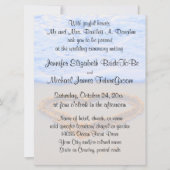 Invitation Coeur dans le mariage de plage de sable (Devant)