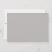 Invitation Cœur d'argent et lily 25e anniversaire de mariage (Dos)