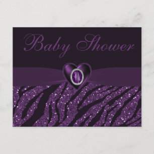 Invitation Coeur de bijou et baby shower imprimés de parties