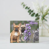 Invitation Cœur de Bouledogue français (Debout devant)