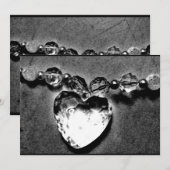 Invitation Cœur de cristal (Devant / Derrière)