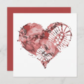 Invitation coeur de démarrage (Devant / Derrière)