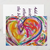 Invitation Coeur de joie (Devant / Derrière)