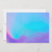 Invitation Coeur de Merci holographique Faux (Dos)