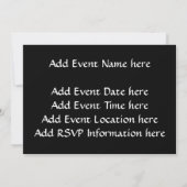 Invitation Coeur de tournesol (Dos)