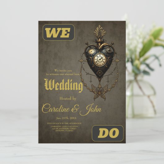 Invitation Coeur de vapeur, (Debout devant)