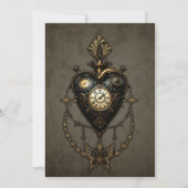 Invitation Coeur de vapeur, (Dos)