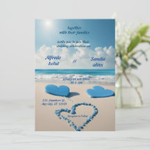 coeur d'été plage océan bleu mariage