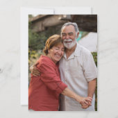 Invitation Coeur d'or géométrique moderne 50e anniversaire (Dos)