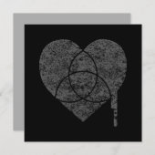 Invitation coeur du graphique (Devant / Derrière)