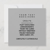 Invitation coeur du graphique (Dos)