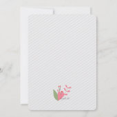 Invitation Cœur et Fleurs (Dos)