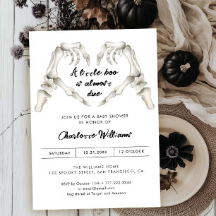 Invitation Coeur Gothique Amour Halloween Baby shower Invitat