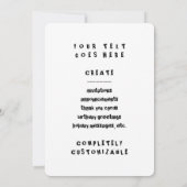 Invitation cœur grunge (Dos)