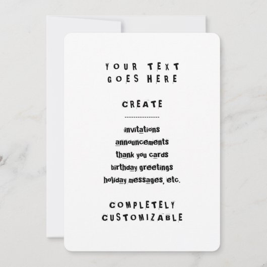 Invitation cœur grunge (Dos)