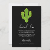 Invitation Coeur jaune Cactus Fiesta Love Merci (Devant)