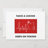 Invitation Coeur - Prend un coup de pied, garde sur le coup (Dos)