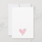 Invitation Coeur rose (Dos)